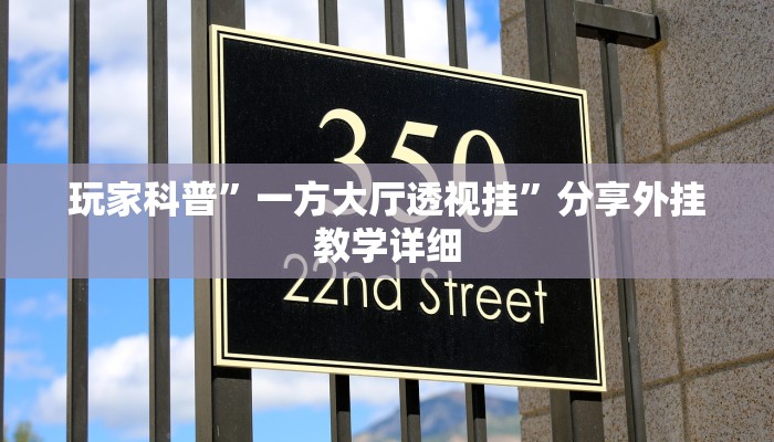 玩家科普”一方大厅透视挂”分享外挂教学详细 玩家科普”一方大厅透视挂”分享外挂教学详细